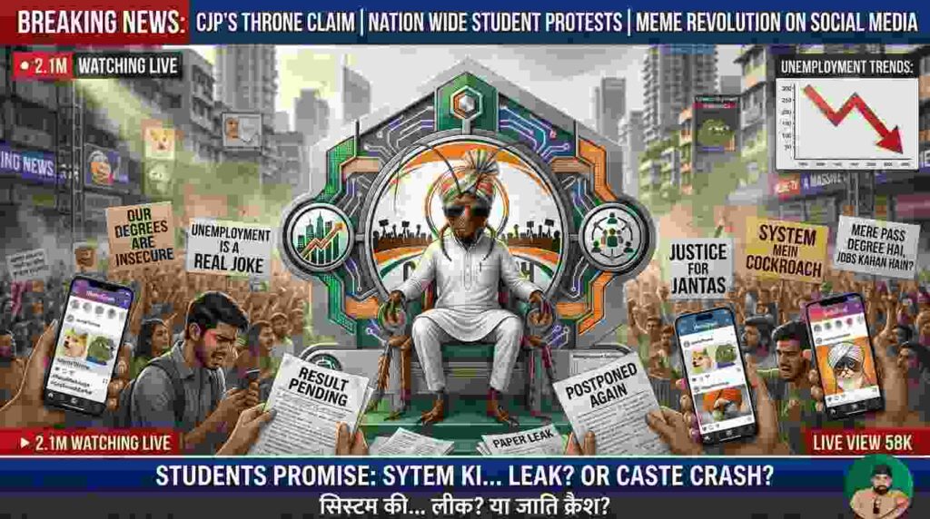 Cockroach Janata Party viral political meme trend in India